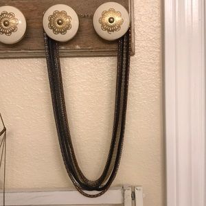 Forever 21 Layered Metallics Statement Necklace